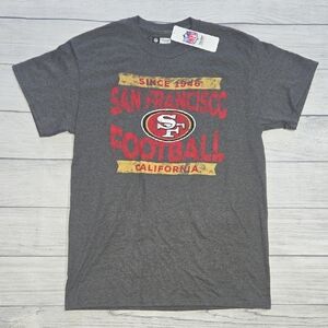NFL Men's San Francisco 49ers T-Shirt Gray/Gold/Red Size M NWT